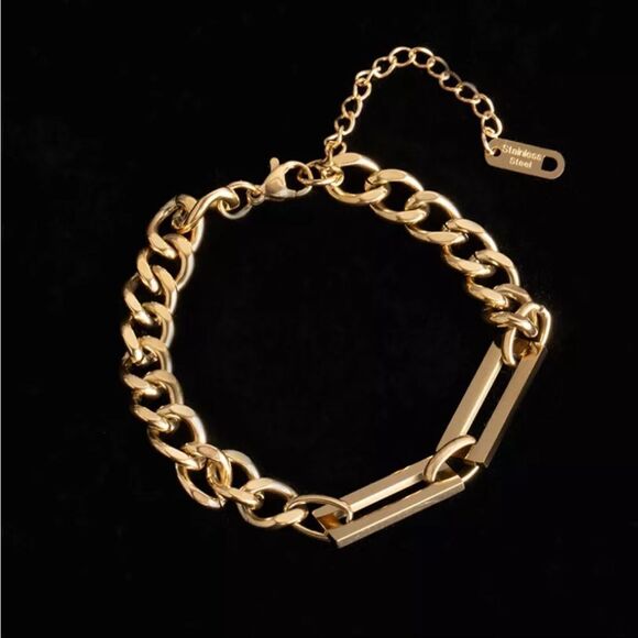 #34 New Unique Cuban Chain Bracelet - Picture 3 of 4